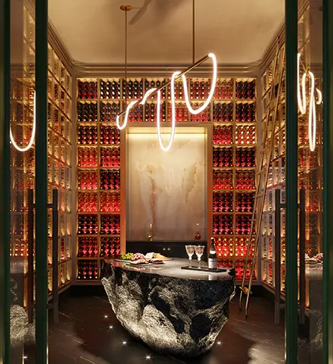 Baccarat Miami Residences Amenities - Wine Cellar